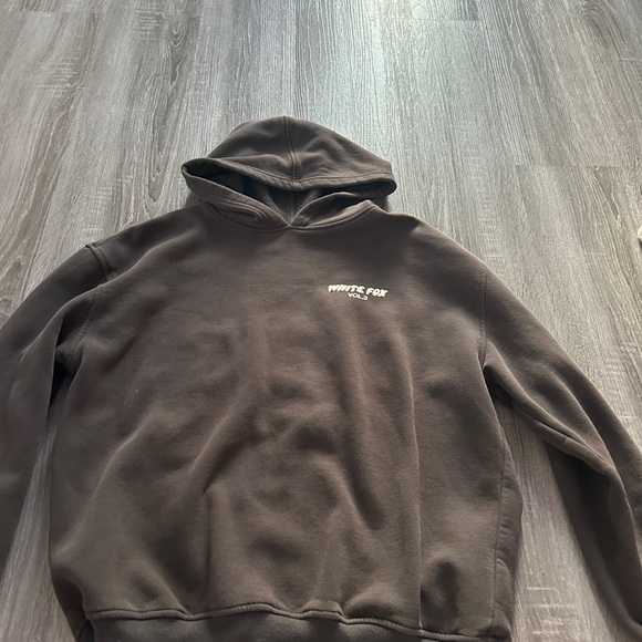 White Fox Boutique Tops - White Fox Boutique Black Hoodie with Small Chest Logo